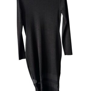 Club L London Black BodyCon "Morticia" Long Sleeve Dress Size 16